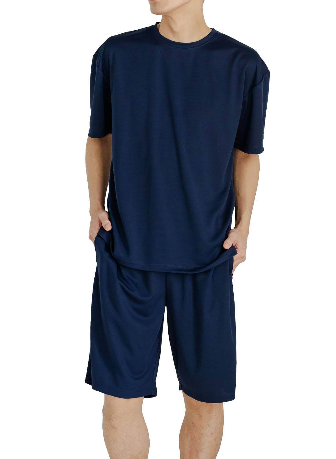 

Темно-синий Большой Сетчатый Домашний Костюм для Отдыха [HAVEON] синий