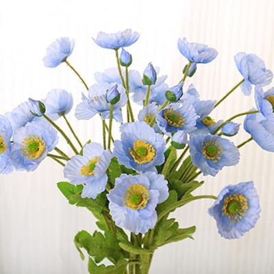 Artificial Flower with Stem Realistic Home Office Table Centerpiece Wedding Faux Flower Branch Fake Floral Arrangement Decoration Photo Prop