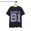 Vintage Funny T-Shirt | Retro Mens Gray Tee Hawaii 81