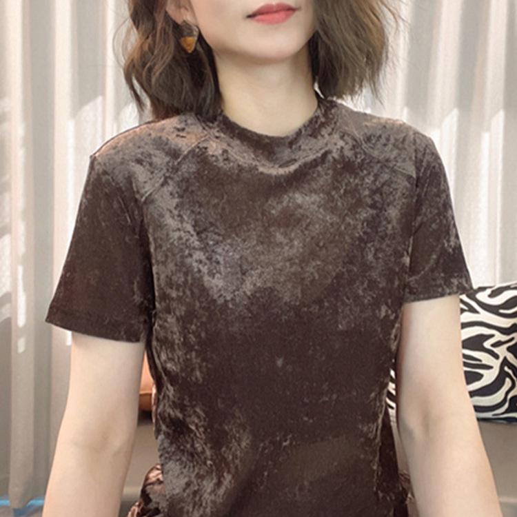 2024 Summer Plus Size Women's Casual Slimming Short Sleeve Top