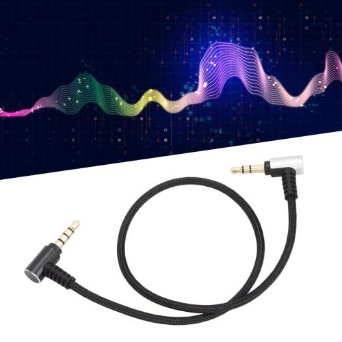 Zerodis Adaptér TRS na TRRS, 3,5mm Vysoká přesnost, Vysoce kompatibilní konverzní kabel pro mikrofon TRS-TRRS, 35cm, RODE SC7