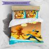 Dog Man 3pcs Bedding Set Duvet Cover Closure Includes 1 Duvet Cover & 2 Pillowcases for All Seasons Bedroom Home Dorm Decor