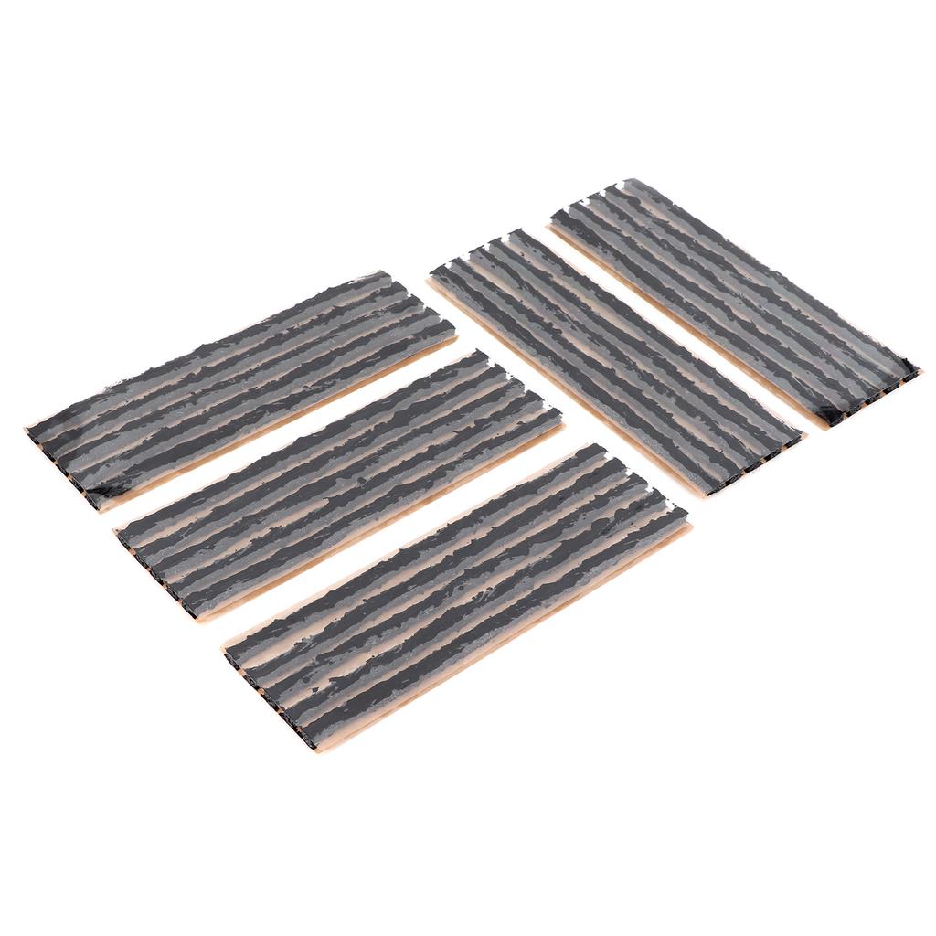 Tyre Repair Plugs Natural Rubber Strips Puncture Recovery Universal for Cars MotorcycleBlack