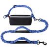 Fashion&Cool Hands Free Dog Leash With Zipper Pouch, Dual Padded Handles And Durable Bungee For Walking, Jogging And Running