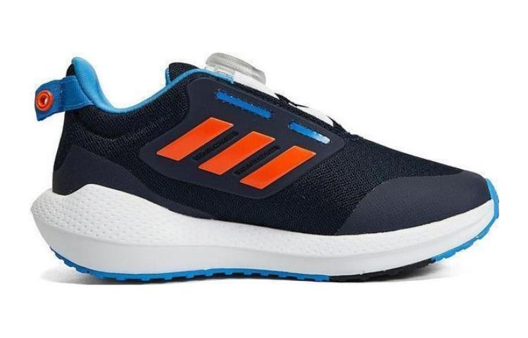 adidas Eq21 Run 2.0 Run Boa Bounce Abrasion Resistant And Anti Kick Low Top Running Shoes Black Orange Blue Kids' GZ4520