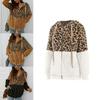 Stylish Women Bear Hooded Jackets With Cozy Fleece And Trendy Leopard Print Design