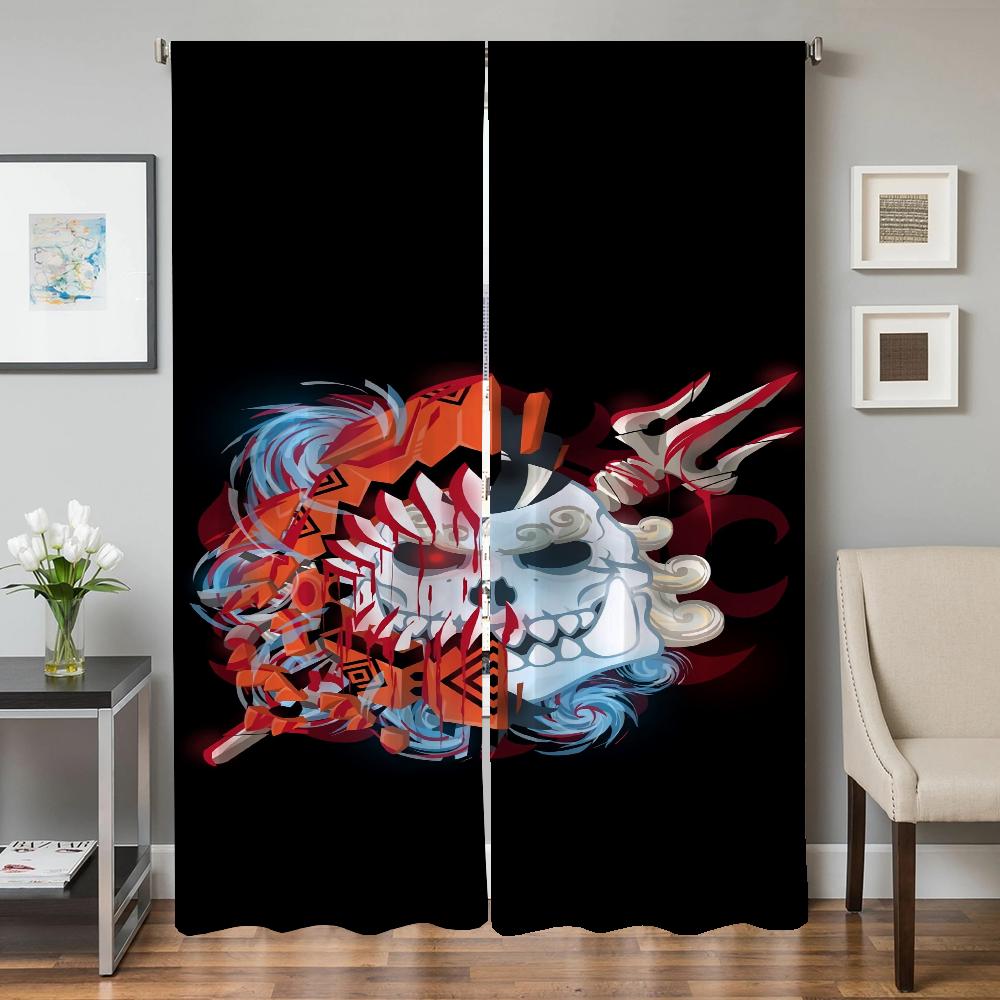 Raam Keukengordijnen voor Woonkamer 2 Stuks Verduisterende Gordijnen Deurgordijn O-one P-stuk Slaapkamer Decoratie Scheidingswand Schaduw W50xH70cmx2pcs-CL gray