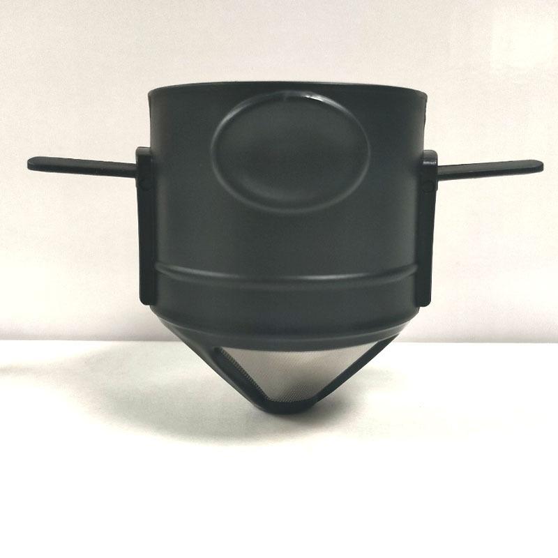 

Coffee filter Angel 304 stainless steel double-layer coffee funnel telescopic drip-free filter paper filter cup Pack of 1 чёрный