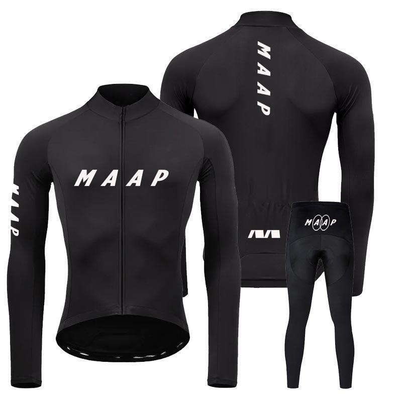 Tuta da Ciclismo da Uomo a Manica Lunga Primavera e Autunno Bici da Strada, Tuta da Ciclismo Sottile Traspirante