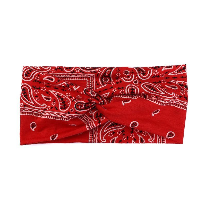 Vintage Solid Cross Wide Knotted Headbands for Women Extra Large Turban Workout Elastic Headband Fashion Yoga Hair Band Hair Accessories