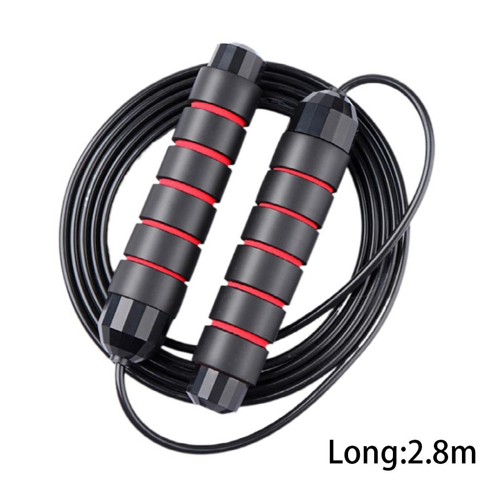 Adjustable Skipping Rope with Iron Bar, Rapid Speed, Tangle-Free, Gym Fitness, Home Exercise, Slim Body, 2.8m, Jump Ropes
