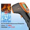 Infrared Thermometer, NonContact Digital Laser Temperature Gun 58degrees F To 1112degrees F (50degrees C To 600degrees C)