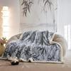 OEING Thickened Fleece Throw Blanket