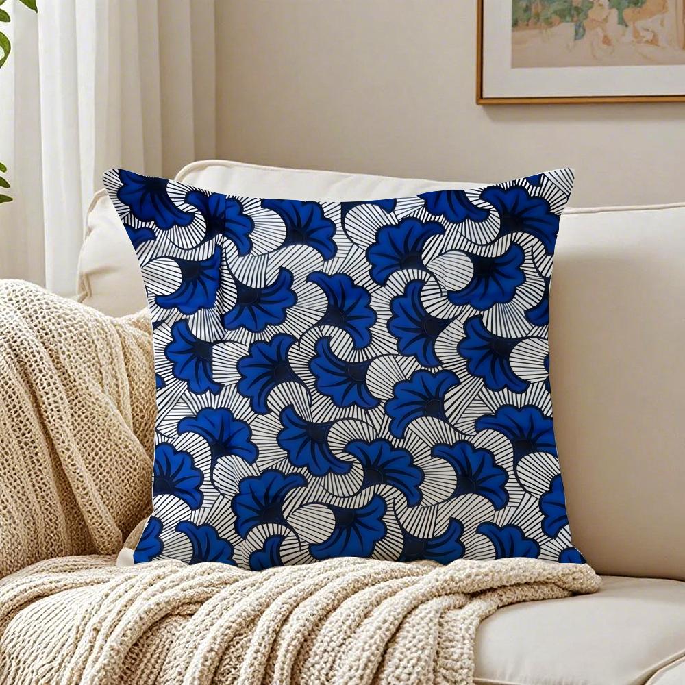 Bold Cultural Pattern Style Print Cushion Cover Linen Pillowcase Soft for Sofa Bed Home Room Decor
