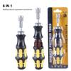 Magnetic Ratchet Screwdriver Set,Multibit Ratchet Screw Driver,Ratcheting Screwdriver Telescoping Hand Tool