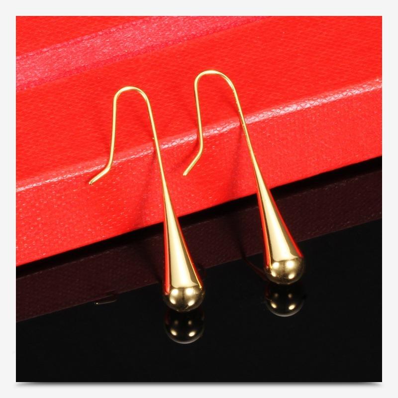 Fashion Creative Water Drop Stainless Steel Earrings For Women