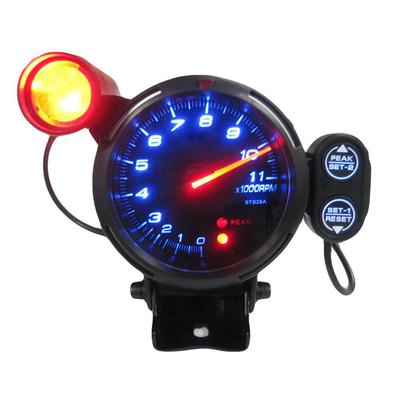 Uniwersalny zestaw obrotomierzy 3,5 "niebieska dioda LED 11000 obr./min z regulowanym światłem zmiany biegów + akcesoria samochodowe z silnikiem krokowym