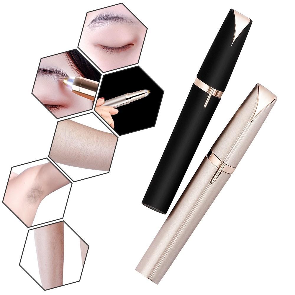 Electric Eyebrow Trimmer Security Hair Removal Eye Brow Epilator USB Charger Mini Shaper Shaver Hair Removal Painless Beauty
