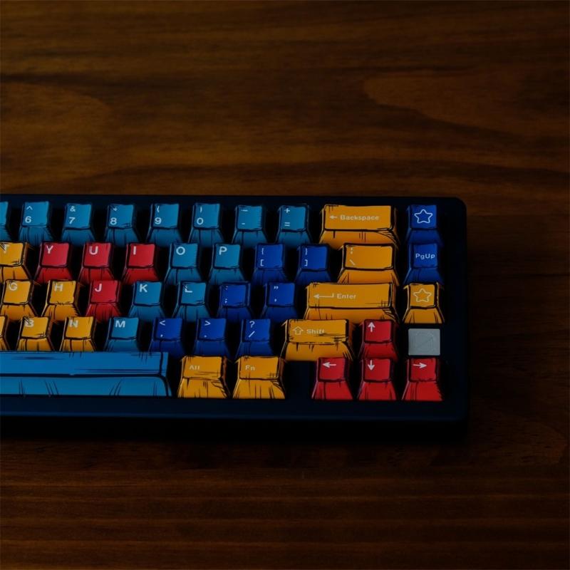 Palette Mixed Lights BOWs 78Keys Original Profile Keycap Dye Sublimations PBT Keycaps for 60%Mechanical Keyboards Keycap