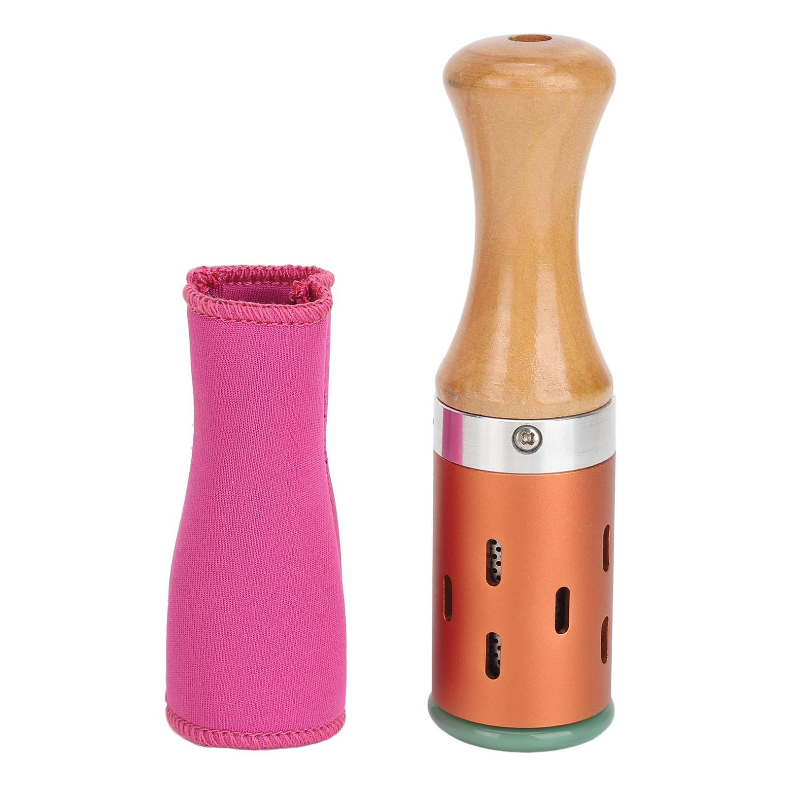

Facial Moxibustion Rods Dual Holes Jadestone Head Healing Moxibustion Stick with Cloth Cover for