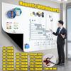Sticker Soft Self-Adhesive White Board Kid Drawing Blackboard School Office Teaching Supplies Wall Magnetic Whiteboard