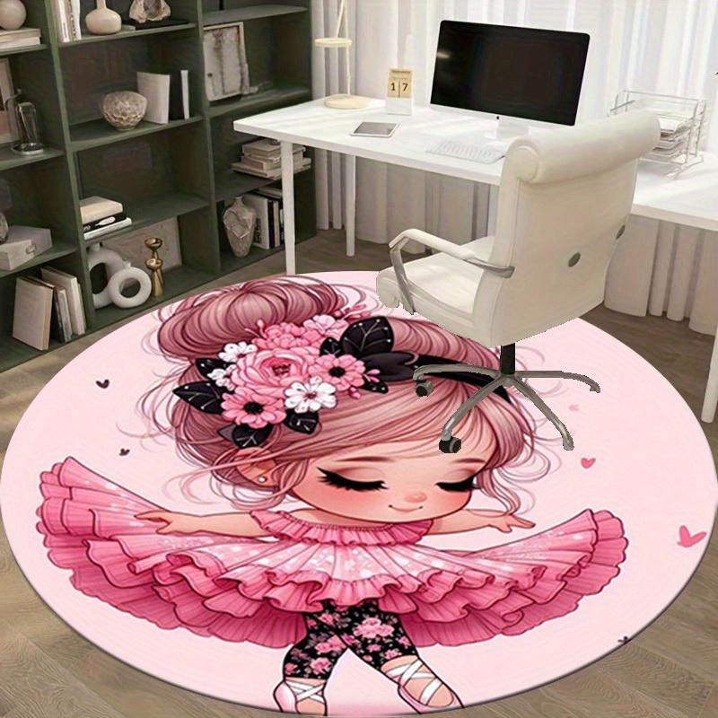 1pc Cute Cartoon Design Home Office Outdoor Round Carpet Gift, Perfect for Decor and Fun!RA1526