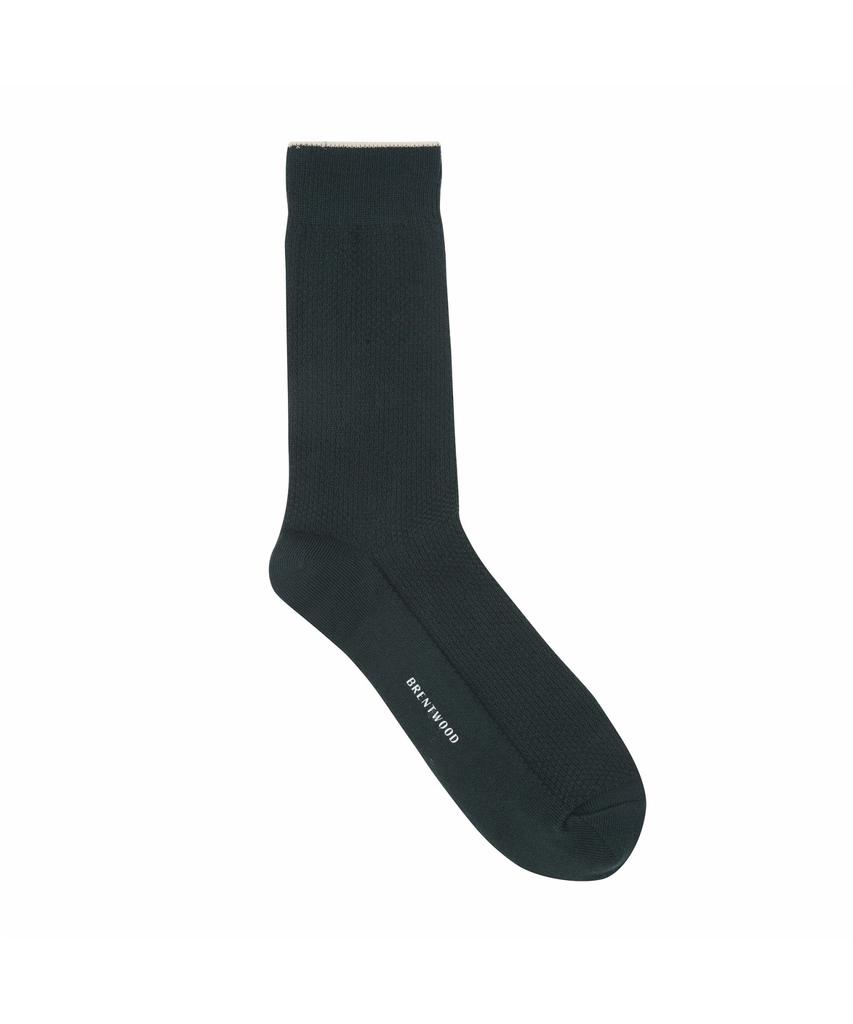 BRENTWOOD [Mid-Calf] Line Color Block Solid Socks Belax26211Grx