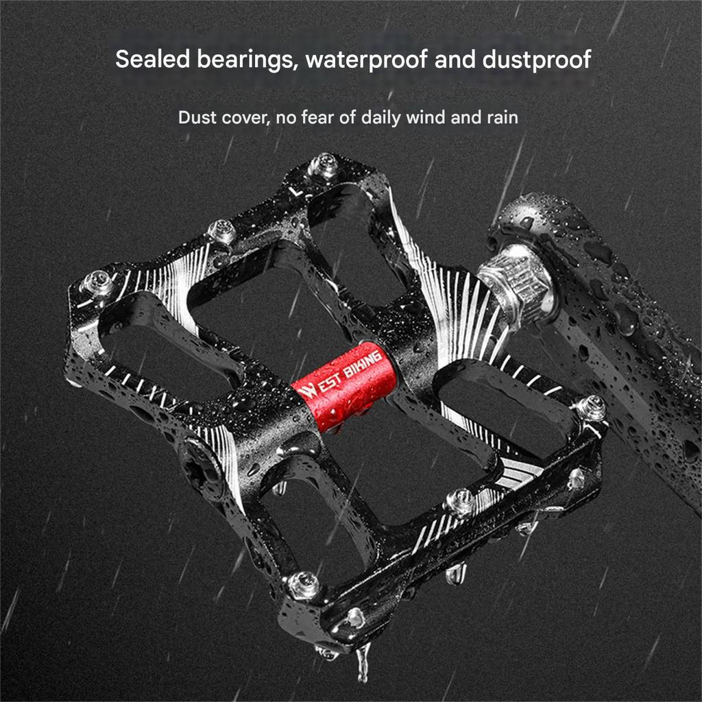 West Rider Bicycle Pedal Bearing Mountain Bike Aluminum Alloy Pedal Bearing Cycling Pedal Bicycle Accessories