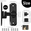 90/180 Degree Flip Barn Door Lock Protect Privacy - Security Sliding Door Latch Small Gate Latches Hardware  for Barn, Garden