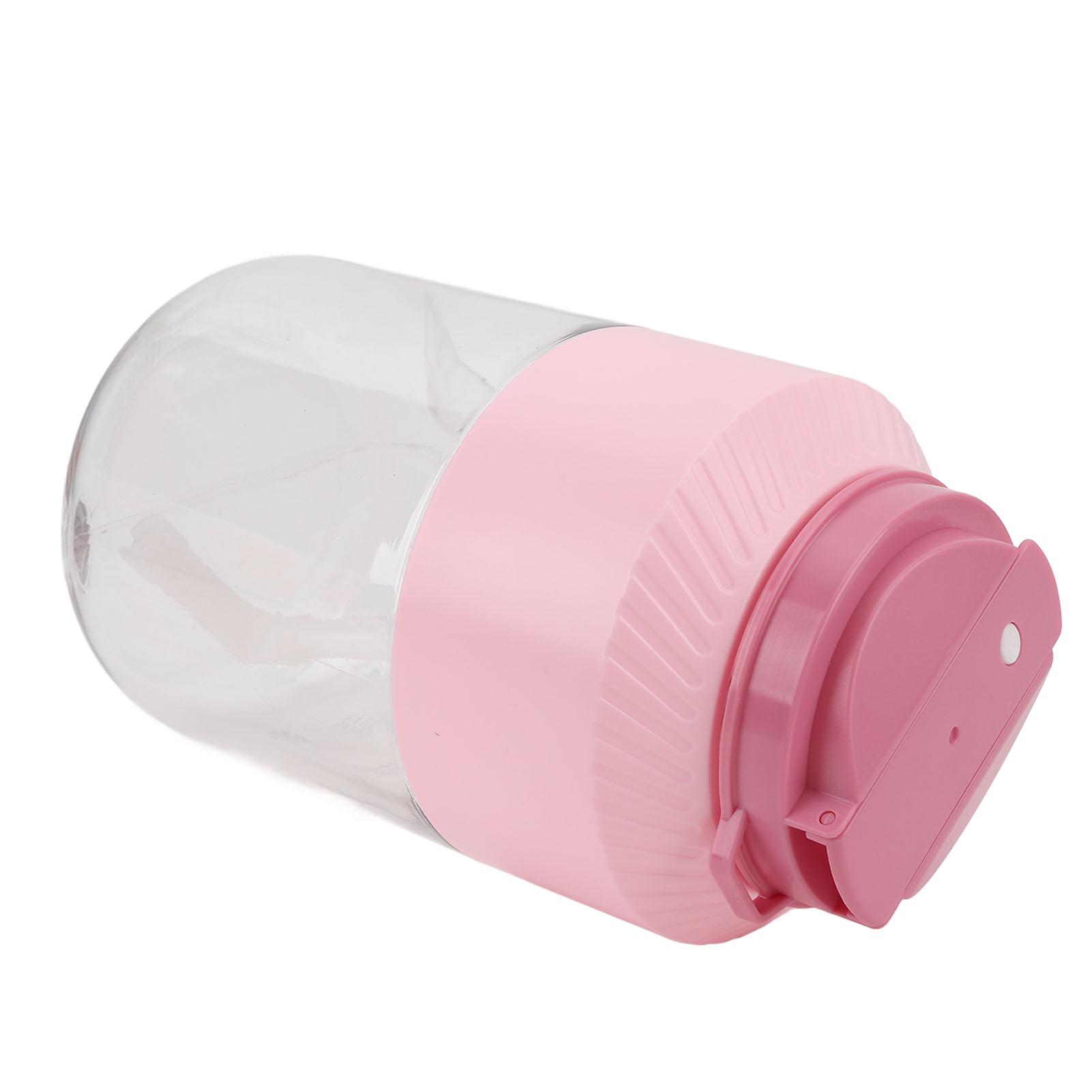 

Portable Blender 1L Dual Lid Efficient Use Convenient Strap Rechargeable Cordless Blender for Outdoor Travel Gym Party рожевий