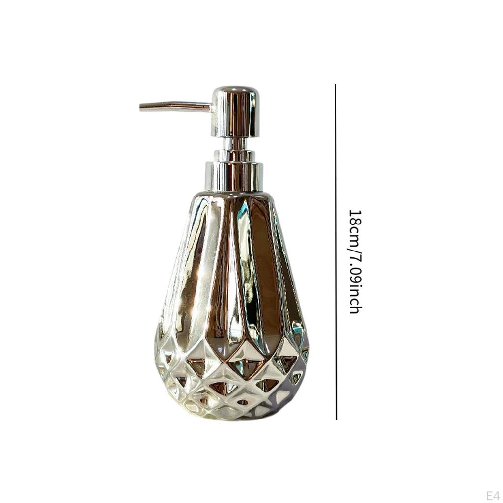 Dozator de săpun cu pompă, sticlă goală, pentru salon, multifuncțional, ceramică robustă