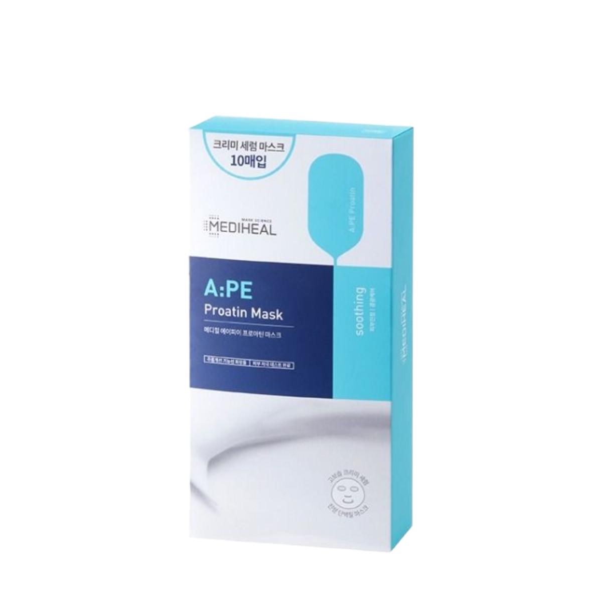 MEDIHEAL A:PE Proatin Mask Calming Hydration Creamy Sheet Mask 10 Sheets