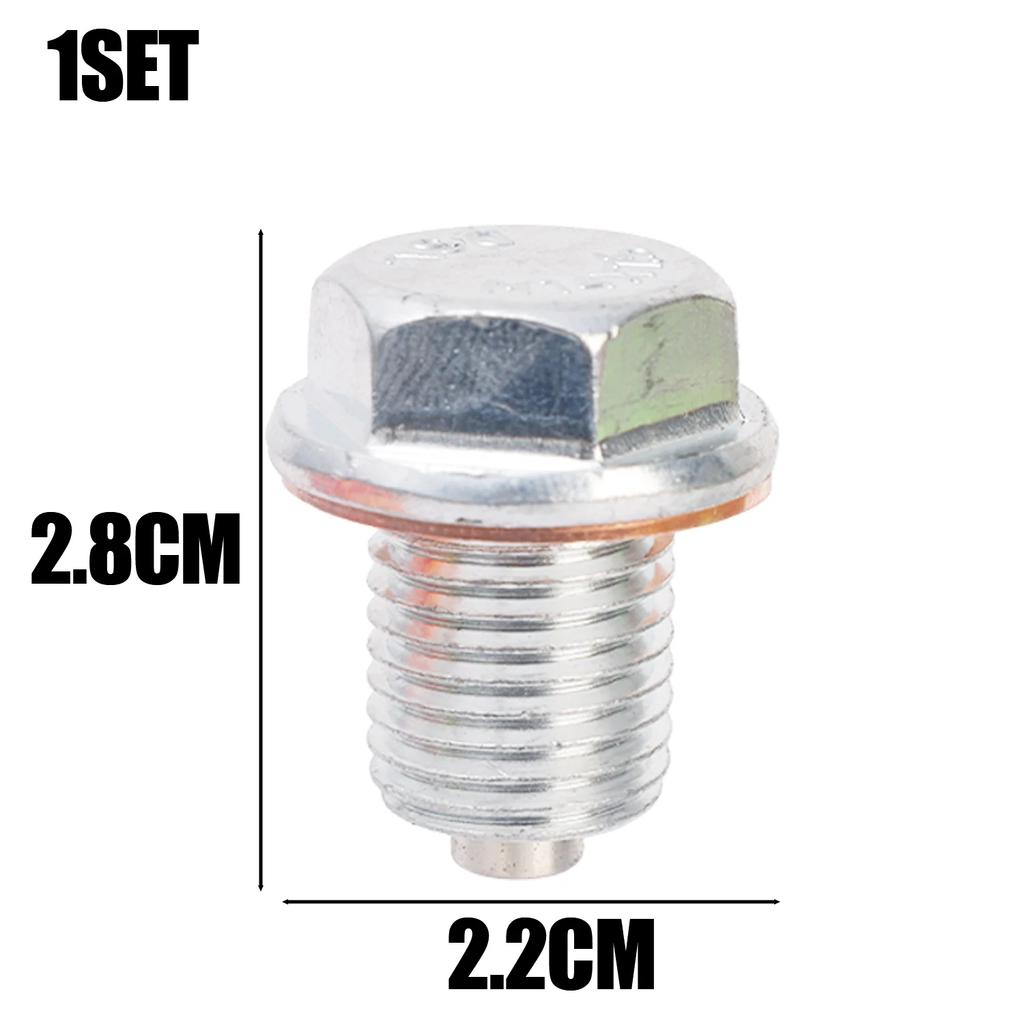 Magnetic Oil Pan Screw Plug for Honda Oil Drain Screw Bolt Gasket Set Automobile Engine Sump Plug Adsorbs Metal Fragments Parts