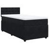 VidaXL Sommier à lattes de lit et matelas Noir 80x200 cm Velours 3287604