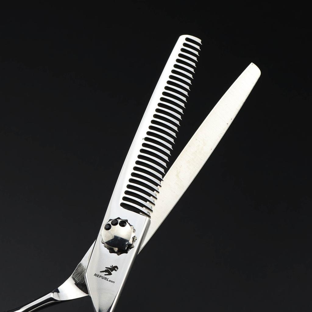 6.0 Inch Green Gem Model, Hair Scissors, Haircut, Flat Scissors, Bangs, Tooth Scissors, Antlers, Fish Bone, Non-Marking Tooth Scissors.