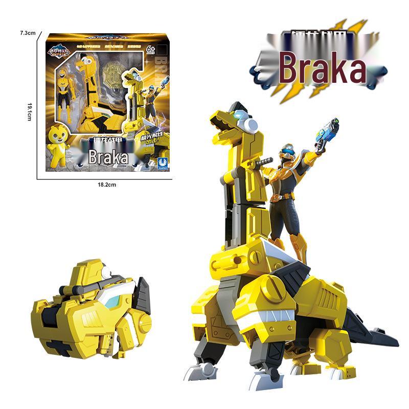 

Чжан Гао Мини Форс Супер Сила Динозавра Серия 2 Трансформирующийся Меха Робот Игрушка