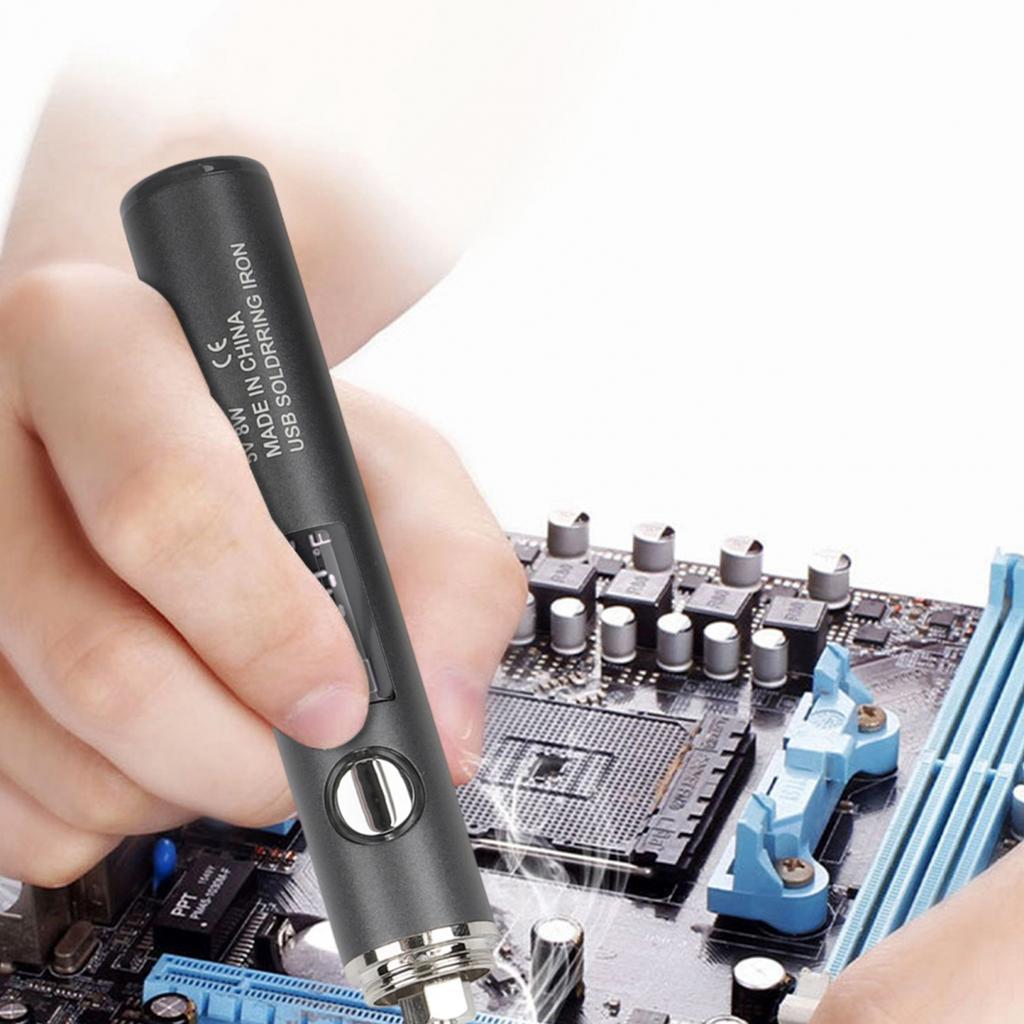 USB Powered Soldering Iron with Adjustable Settings for Diverse Repair Tasks
