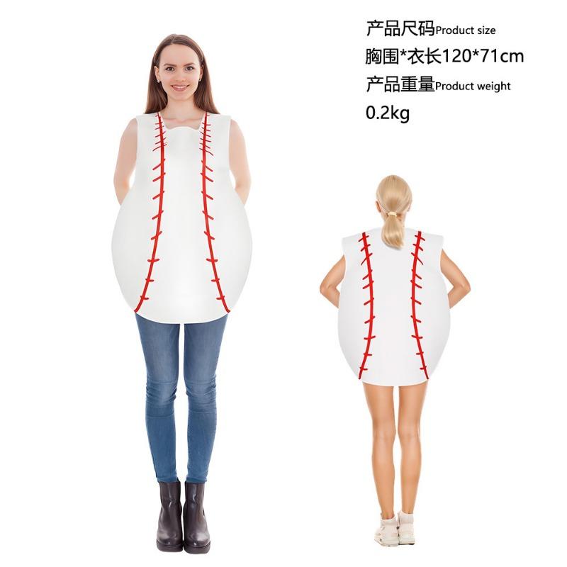 

Halloween Tennis Rugby Billiards Costume Composite Sponge Costume 2 Campus Event Performance onesie One Size