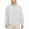 Men's Nike Sportswear Alphabet Logo Woven Jacket Light Mineral Gray DM5286-012
