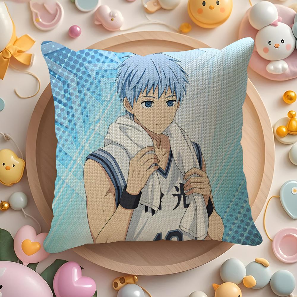 Hot Anime Comic K-Kurokos Basketball Pillow Case Sofa Living Room Bedroom Headboard Backrest Cushion Square Cushion