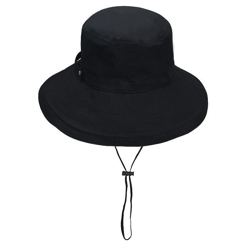 Big Brim Sun Hat Summer Outdoor Sun Protection Breathable Cotton Casual Versatile Ladies Bucket Hat