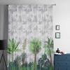 Summer Hand Drawn Tropical Plants Window Tulle Curtains for Living Room Bedroom Hotel Luxury Decoration Sheer Curtains