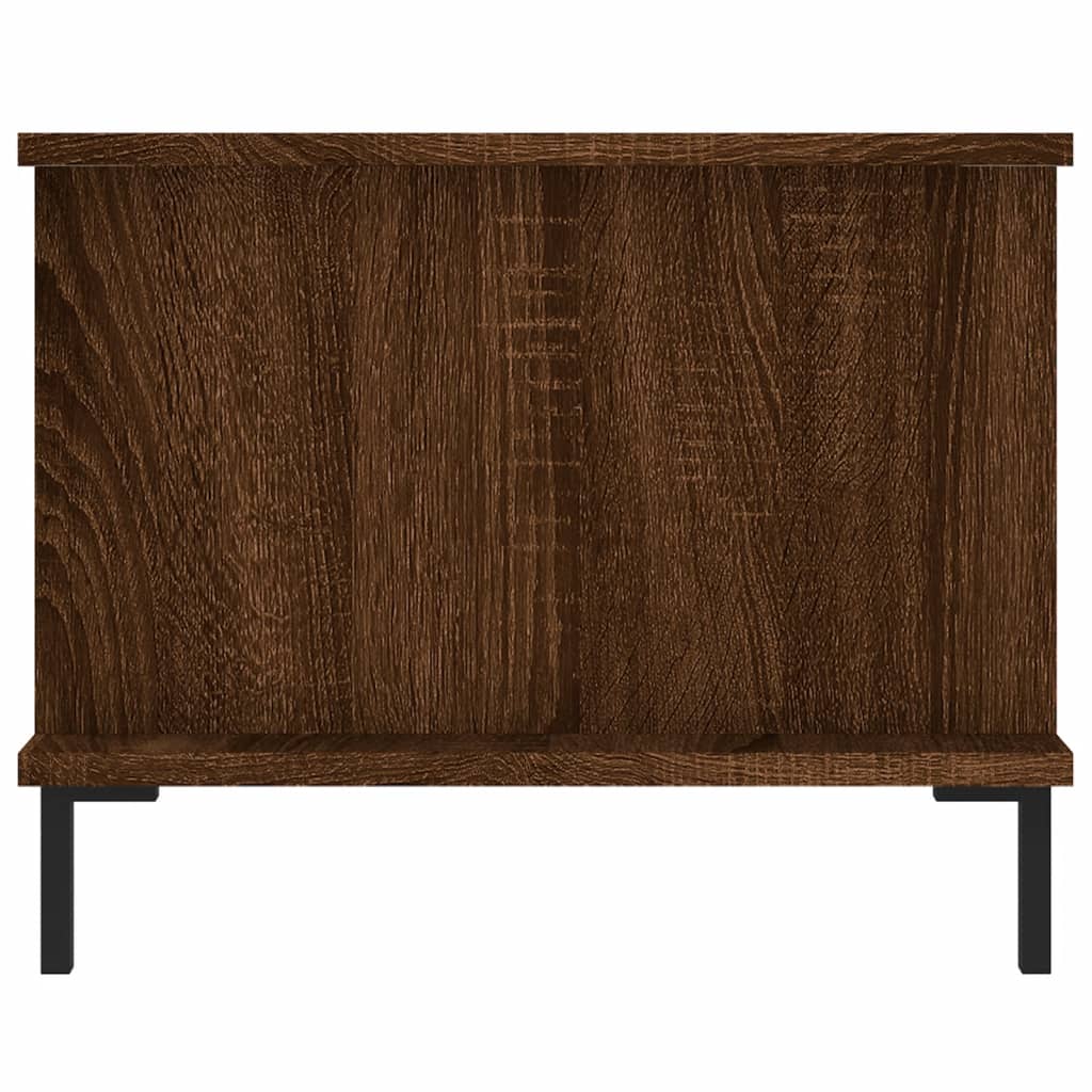 Coffee Table Brown Oak Effect 90 X 50 X 40 Cm Engineered Wood