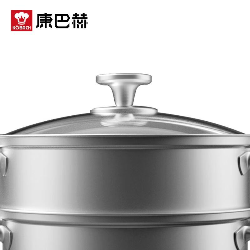 KOBACH 304 Stainless Steel Double-Layer Universal Steamer Pot