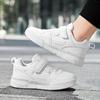 Children's Fashion Trend Velcro Thick Soled Casual Board Shoes Outdoor Casual Sports Shoes White Shoes