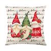 Home Decor Pillow Cover Christmas Holiday Linen Print Living Room Sofa Cushion Cover Bedroom Pillow Cover