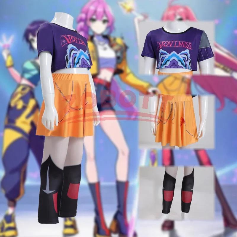 Dětský K-Pop Lovci démonů Zoey Rumi Mira Kostým Maškarní šaty Cosplay Virtuální idol Filmový Cosplay pro Dívky' Děti Halloween Karneval