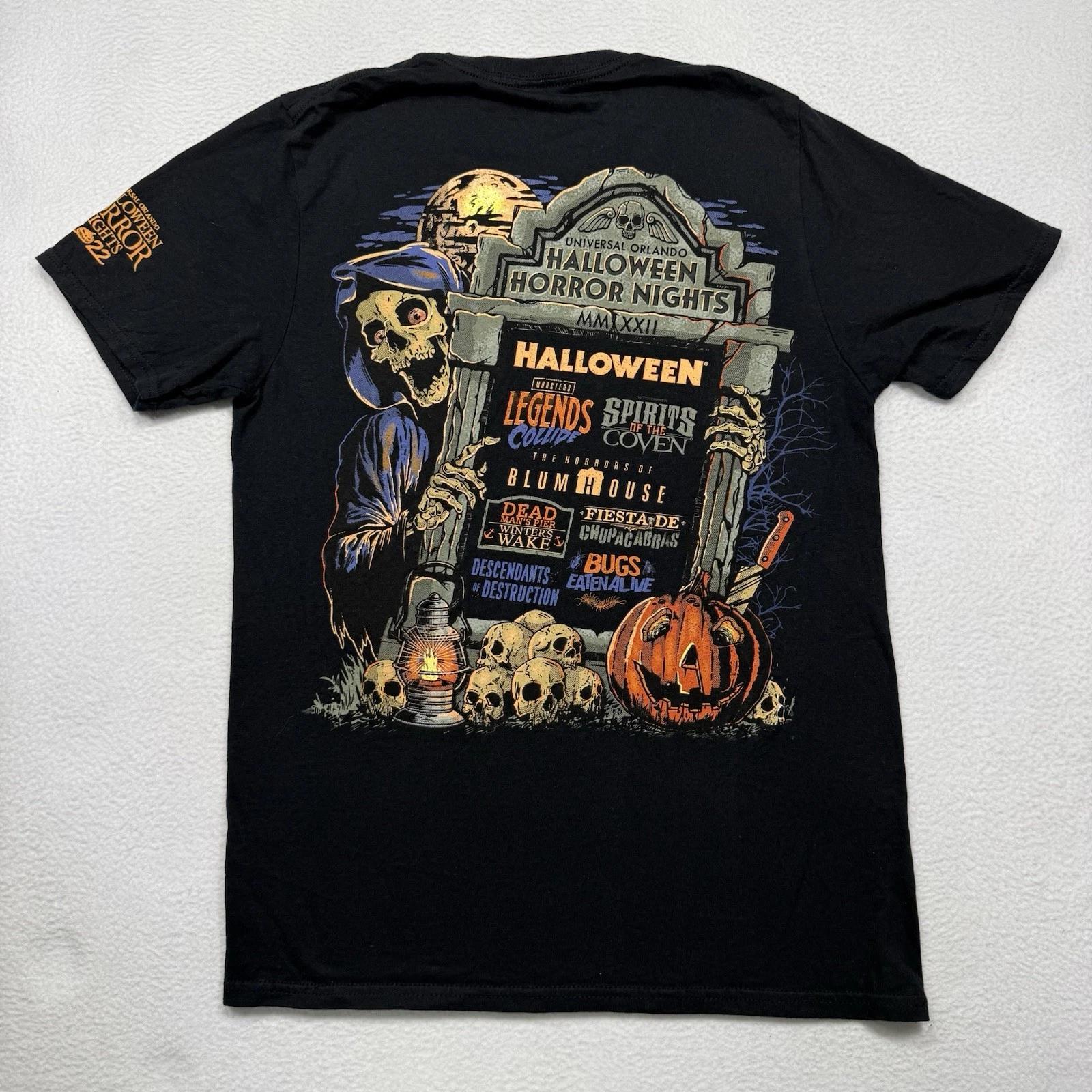 

Universal Studios Halloween Horror Nights 2022 Graphic T-shirt Women Small Black S