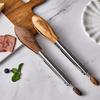 Premium Olive Wood & Stainless Steel Food Tong