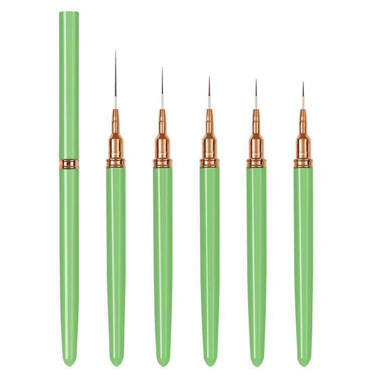 5Pcs Nail Art Brushes,Super Fine Thin Liner Nail Brush Set for Nail Gel Polish Painting Designs Gifts for Women Girls